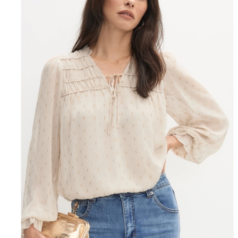 Melanie Lyne Cream Blouse